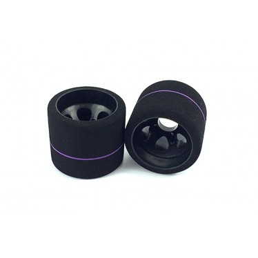 Jaco World GT/Pro 10 Spec Lilac Rear Tyres on Black Wheels (2)